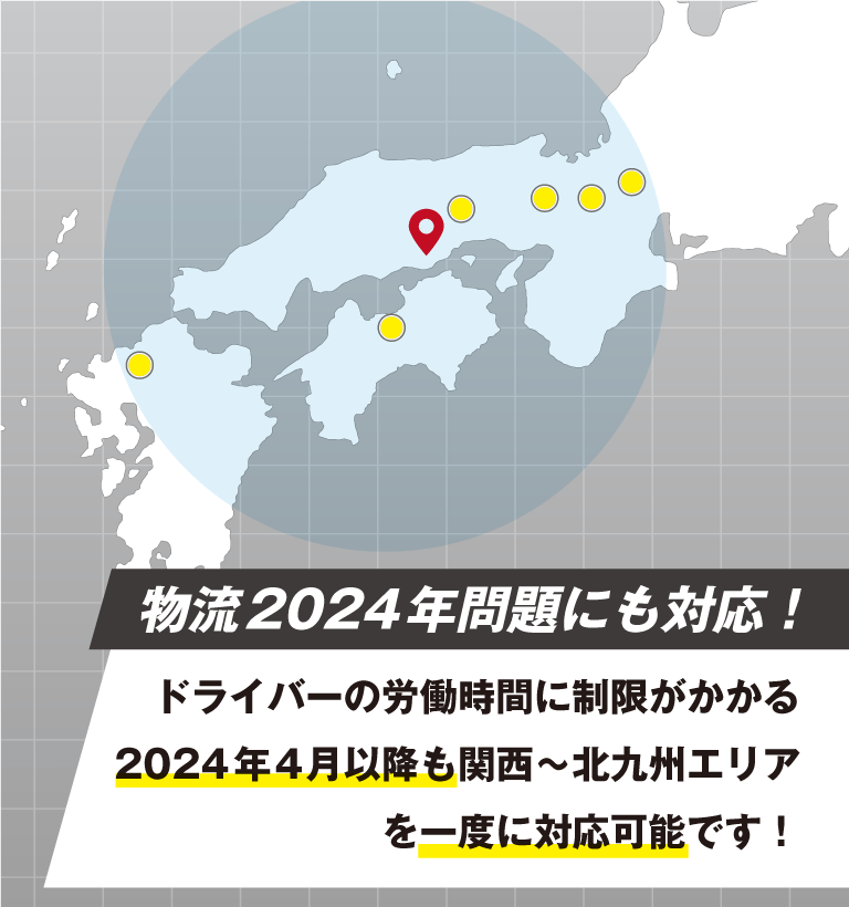 物流2024年問題にも対応!