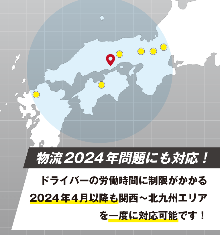 物流2024年問題にも対応！