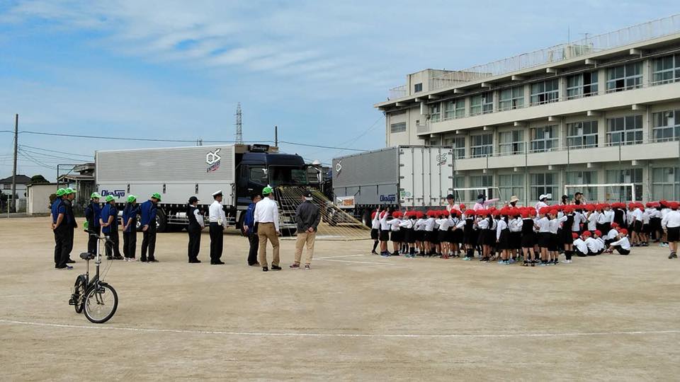 10月5日岡山市中区操南小学校にて交通安全教室開催