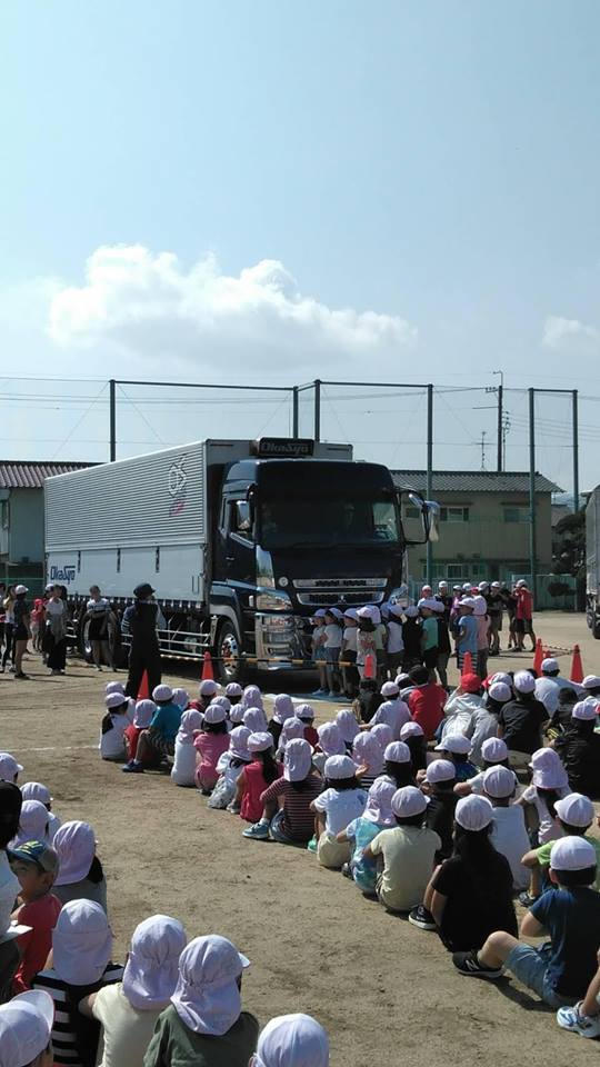 平成30年9月18日岡山市中区操明小学校にて、今年二校目の交通安全教室開催