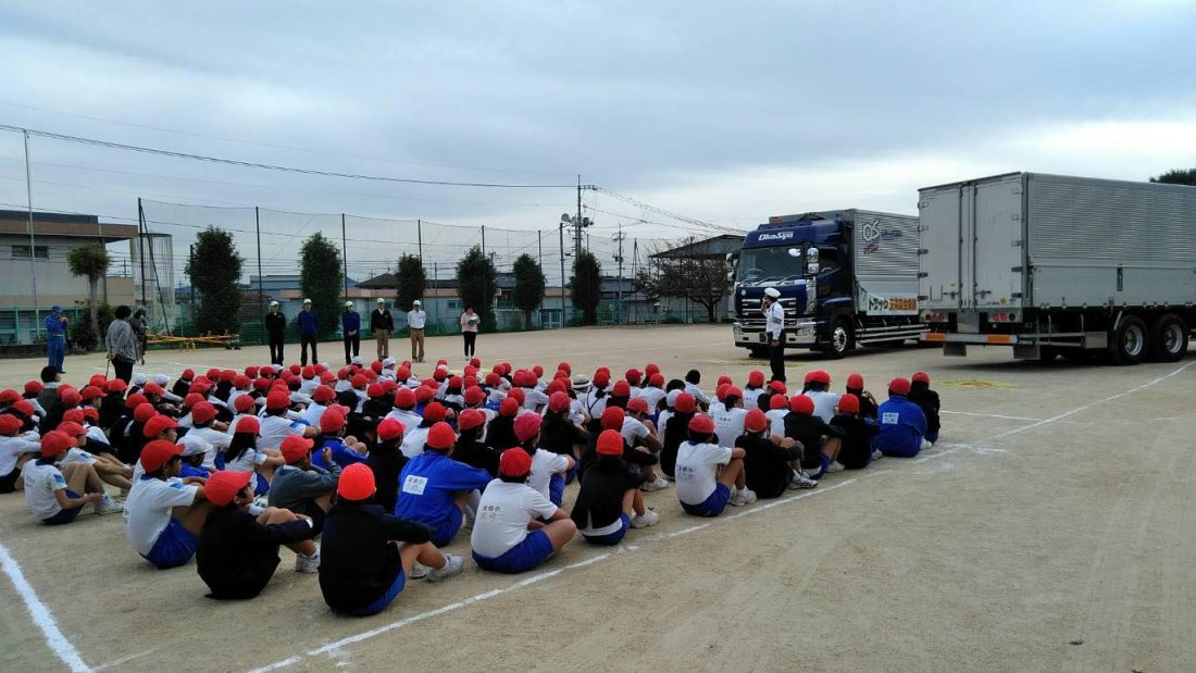 平成30年10月22日岡山市立太伯小学校にて交通安全教室を開催