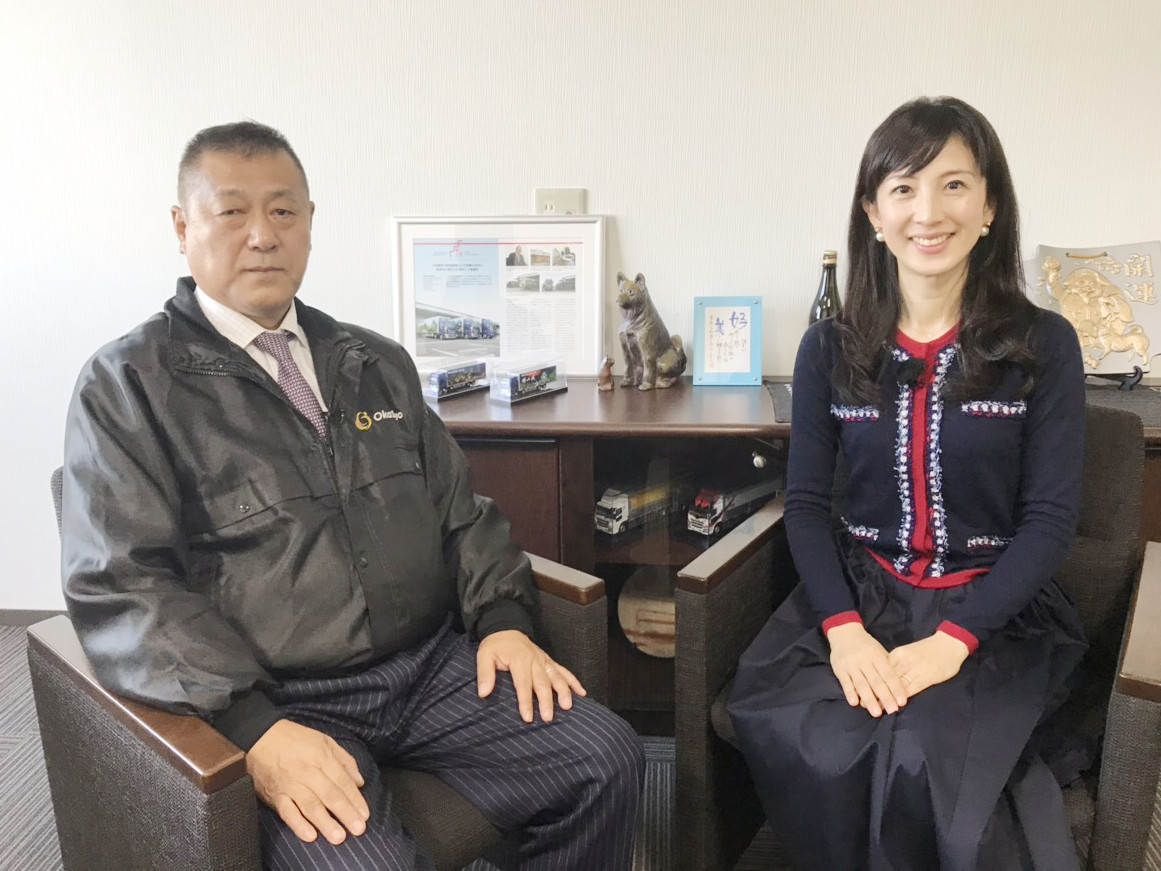 中島有香アナと弊社社長