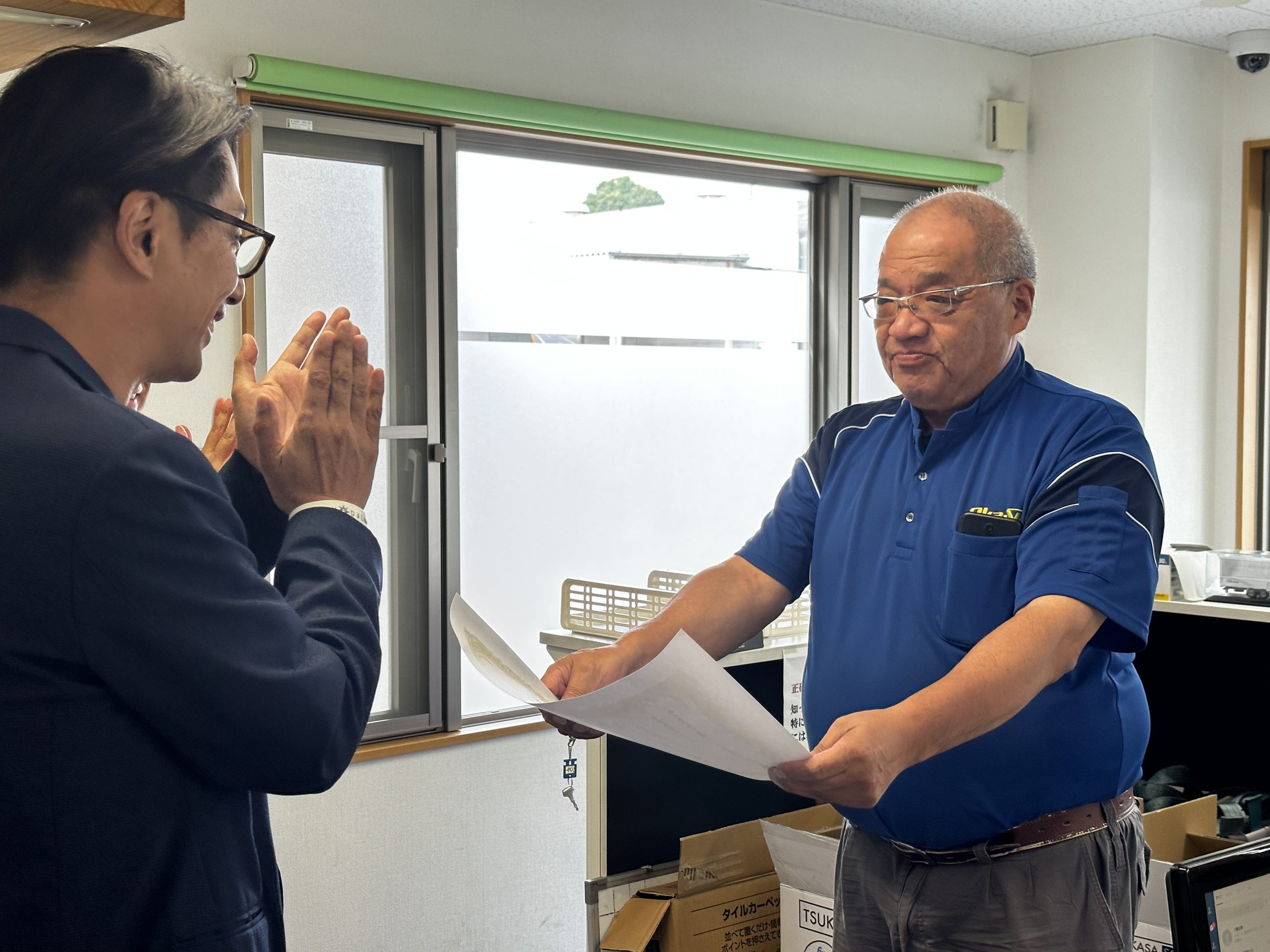 一宮　高橋ドライバー永年勤続表彰