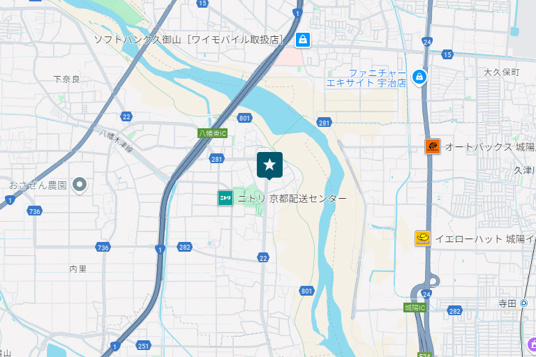 京都営業所アクセスマップ