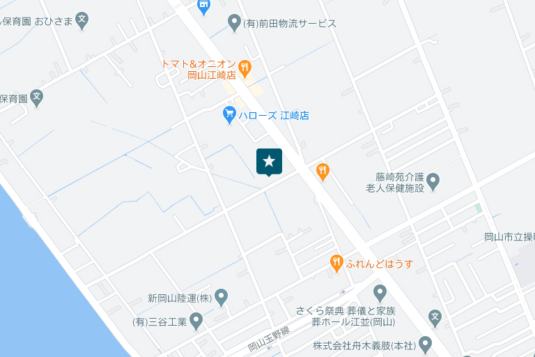 岡山営業所アクセスマップ
